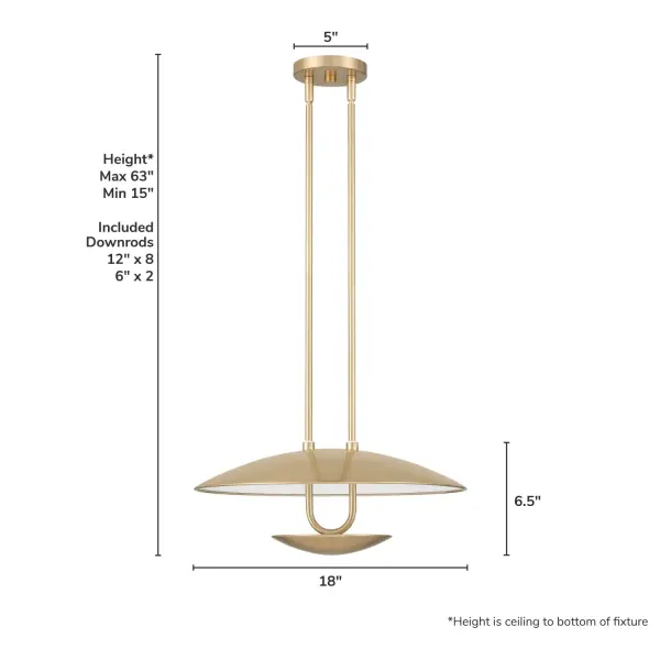 Sunset Ridge LED Pendant in Matte Black - Image 8
