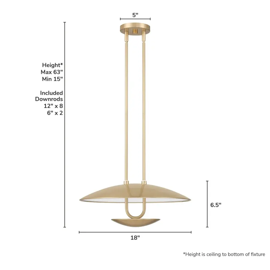 Sunset Ridge LED Pendant in Matte Black - Image 8