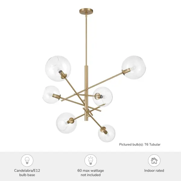 Farling 6-Light Extra Large Chandelier in Alturas Gold - Image 3