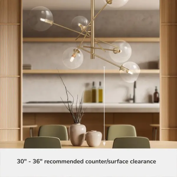Farling 6-Light Extra Large Chandelier in Alturas Gold - Image 6