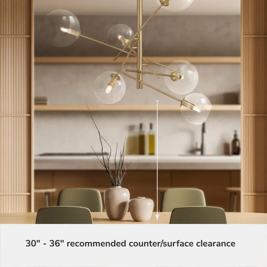 Farling 6-Light Extra Large Chandelier in Alturas Gold - Image 6