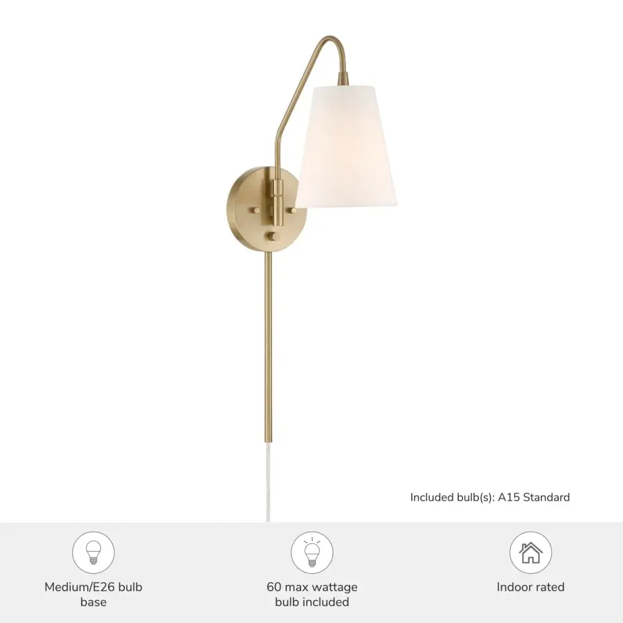 Valley Park One Light Wall Sconce in Alturas Gold - Image 6