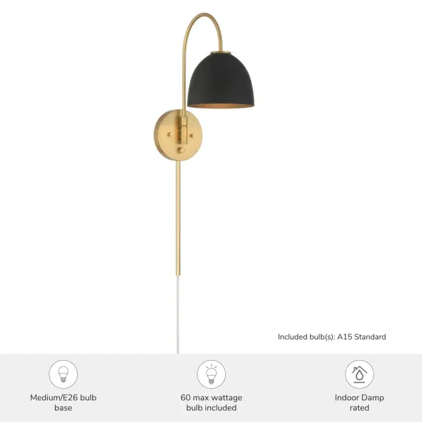Erling One Light Wall Sconce in Luxe Gold - Image 5