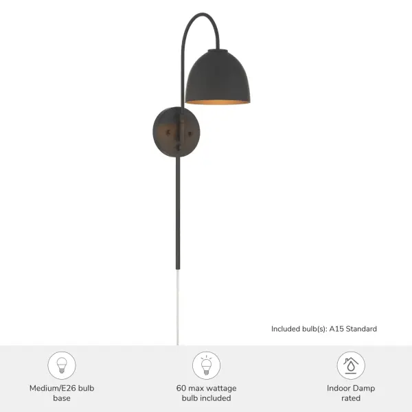 Erling One Light Wall Sconce in Luxe Gold - Image 6