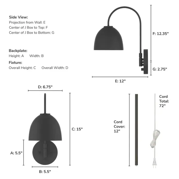Erling One Light Wall Sconce in Luxe Gold - Image 8