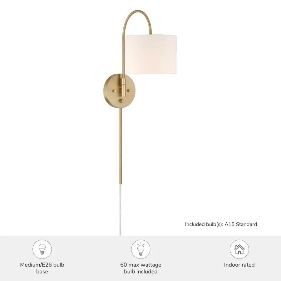 Horizon One Light Wall Sconce in Alturas Gold - Image 5