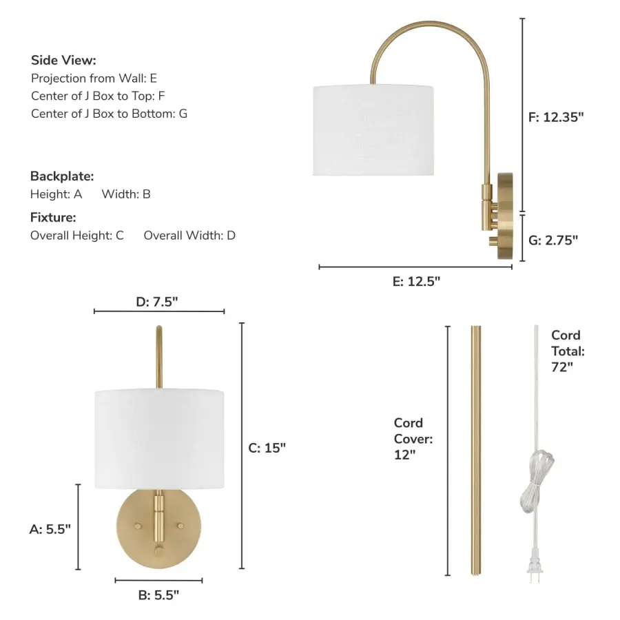 Horizon One Light Wall Sconce in Alturas Gold - Image 7