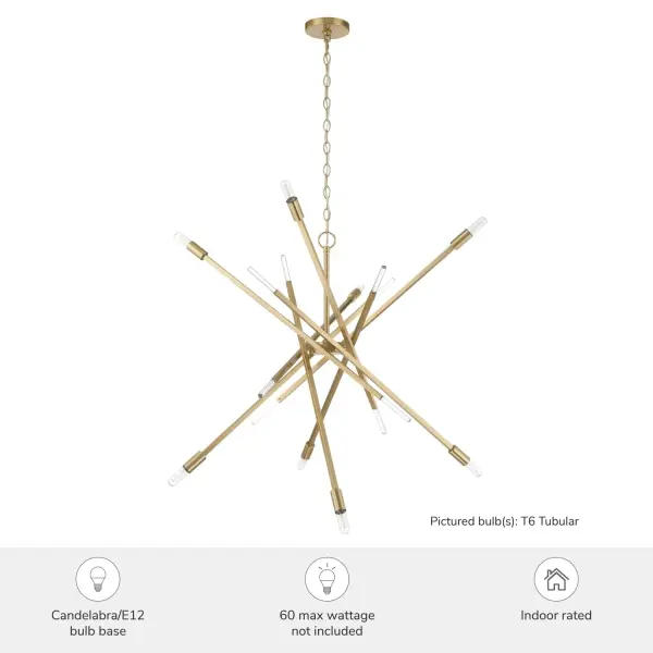 Vicontessa 8-Light Chandelier in Alturas Gold - Image 3