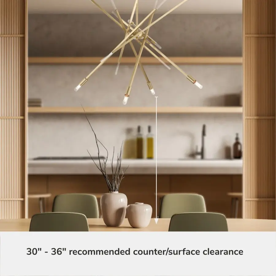 Vicontessa 8-Light Chandelier in Alturas Gold - Image 6