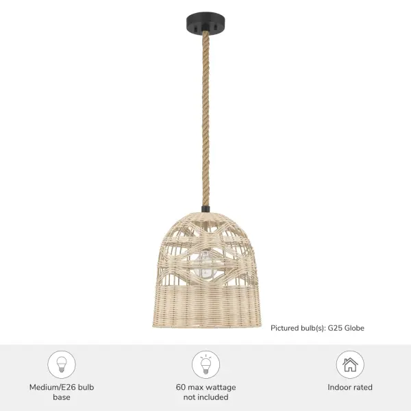 Baskel Large Pendant in Matte Black - Image 3