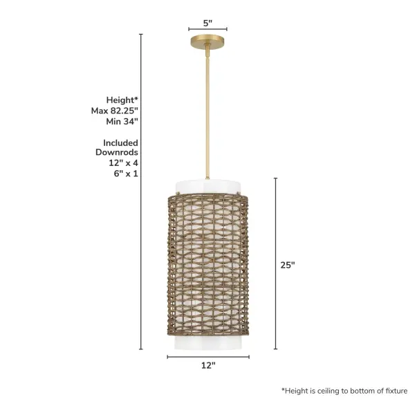 Laila Three Light Pendant in Luxe Gold - Image 4