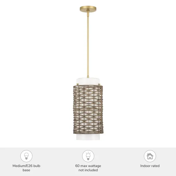 Laila One Light Pendant in Luxe Gold - Image 3