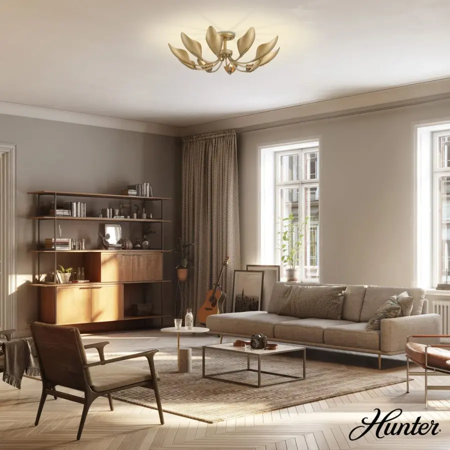 Juneway 10-Light Flush Chandelier in Matte Black - Image 4