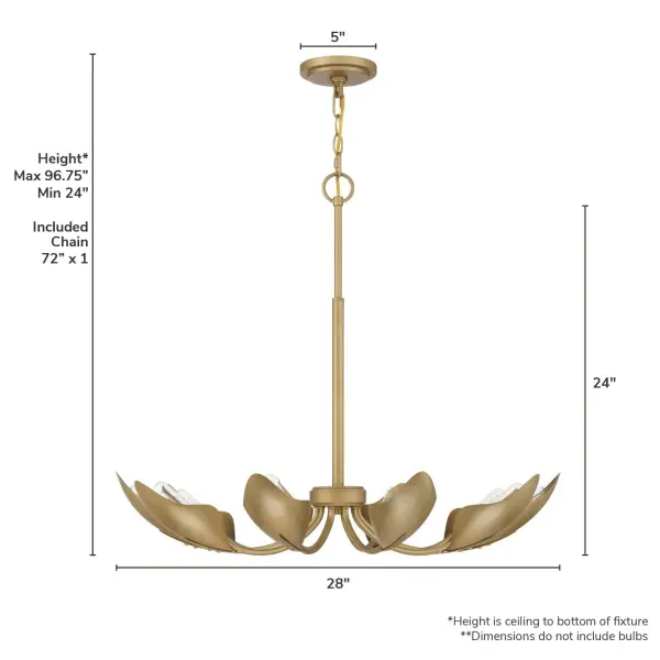 Juneway 10-Light Chandelier in Luxe Gold - Image 8