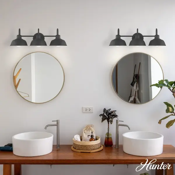 Mill Valley Three Light Vanity in Matte Black - Image 2