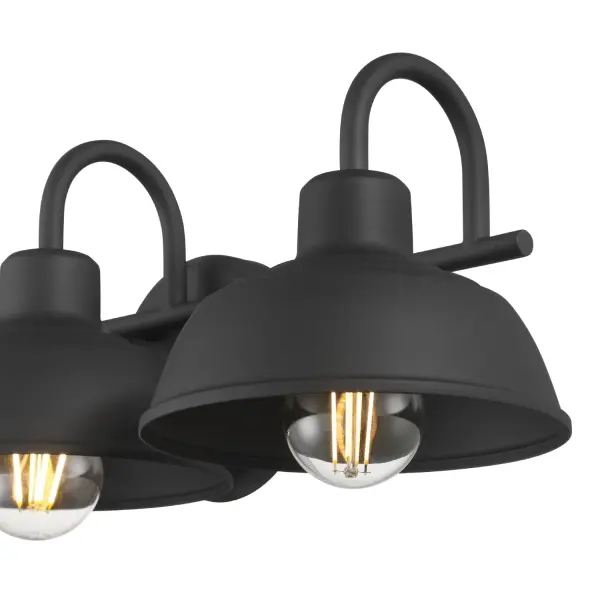 Mill Valley Three Light Vanity in Matte Black - Image 9