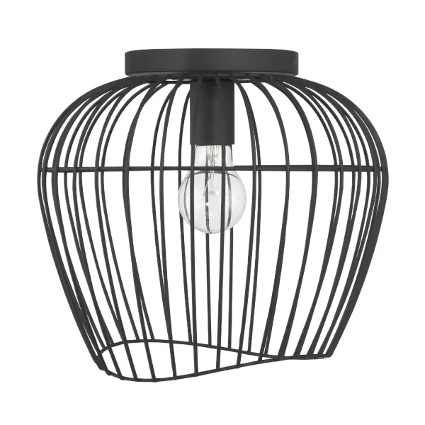 Redding One Light Flush Mount in Matte Black - Image 7