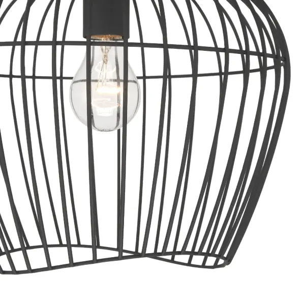 Redding One Light Flush Mount in Matte Black - Image 8