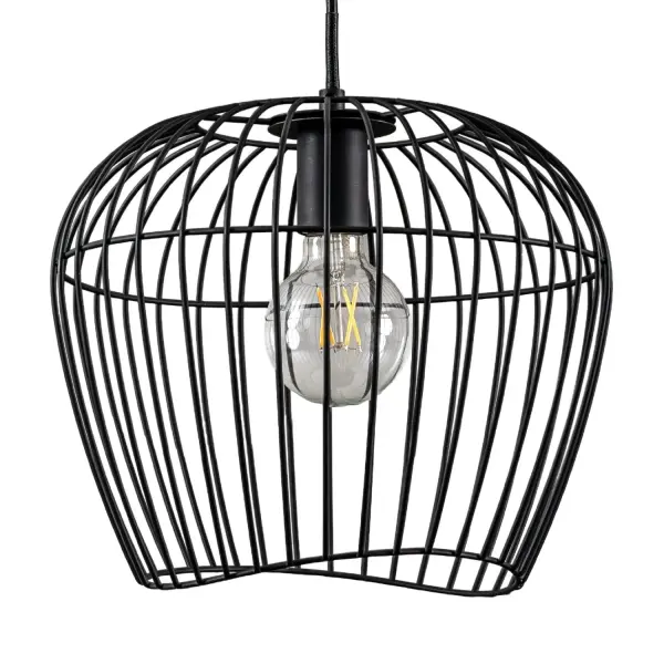 Redding One Light Pendant in Matte Black - Image 7