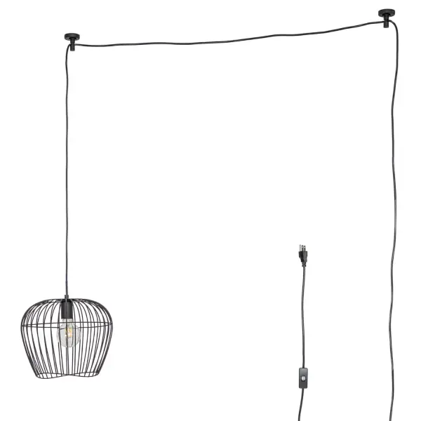 Redding One Light Pendant in Matte Black - Image 8