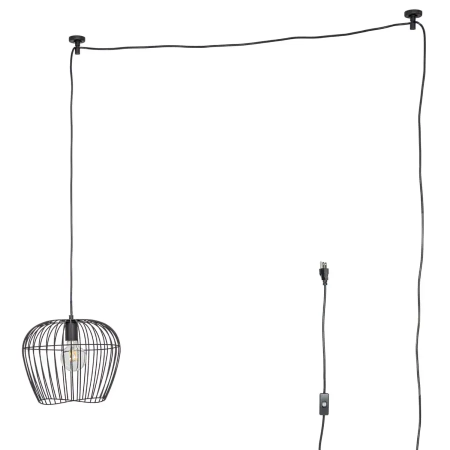 Redding One Light Pendant in Matte Black - Image 8