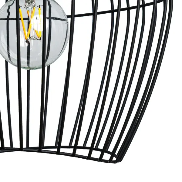 Redding One Light Pendant in Matte Black - Image 9