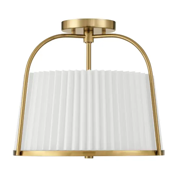Atmore Two Light Semi Flush Mount in Alturas Gold - Image 7