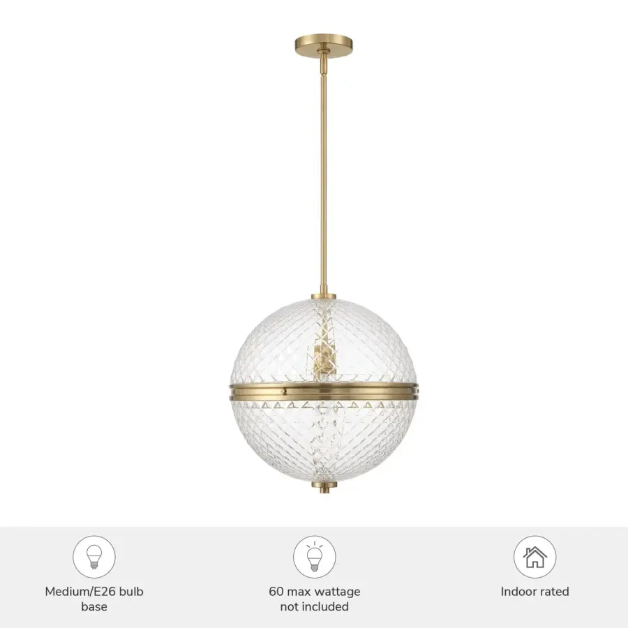 Bay Hollow One Light Pendant in Alturas Gold - Image 3