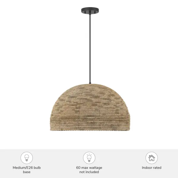 Hillmount Large Pendant in Matte Black - Image 3