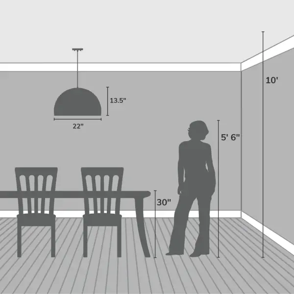 Hillmount Large Pendant in Matte Black - Image 5