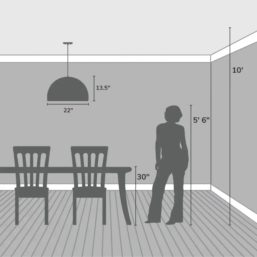 Hillmount Large Pendant in Matte Black - Image 5