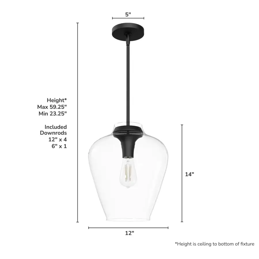 Vidria One Light Pendant in Alturas Gold - Image 12