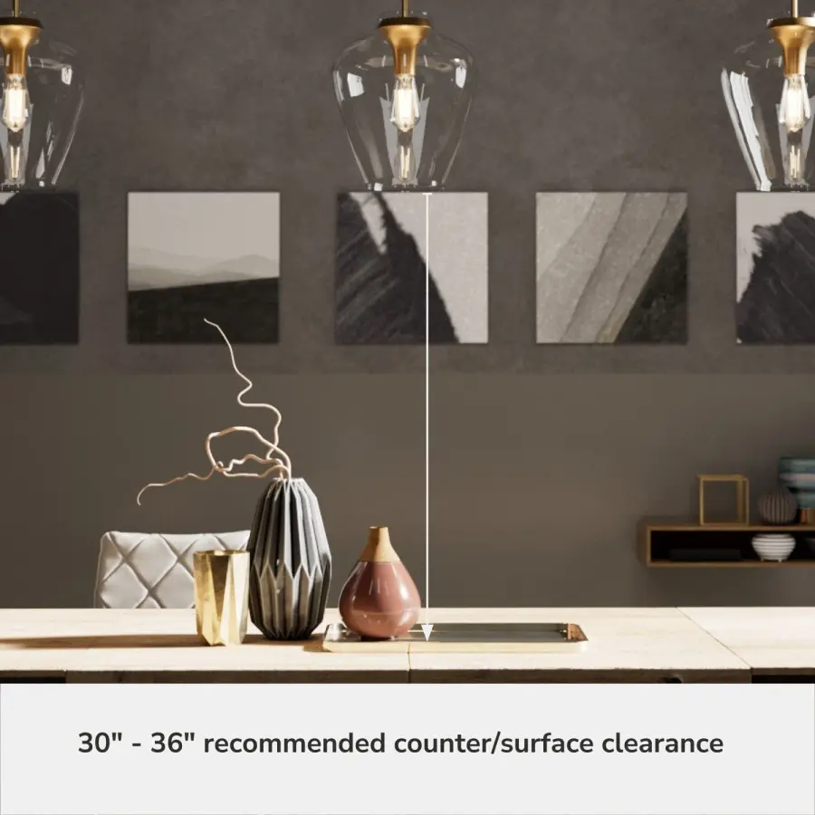 Vidria One Light Pendant in Alturas Gold - Image 17