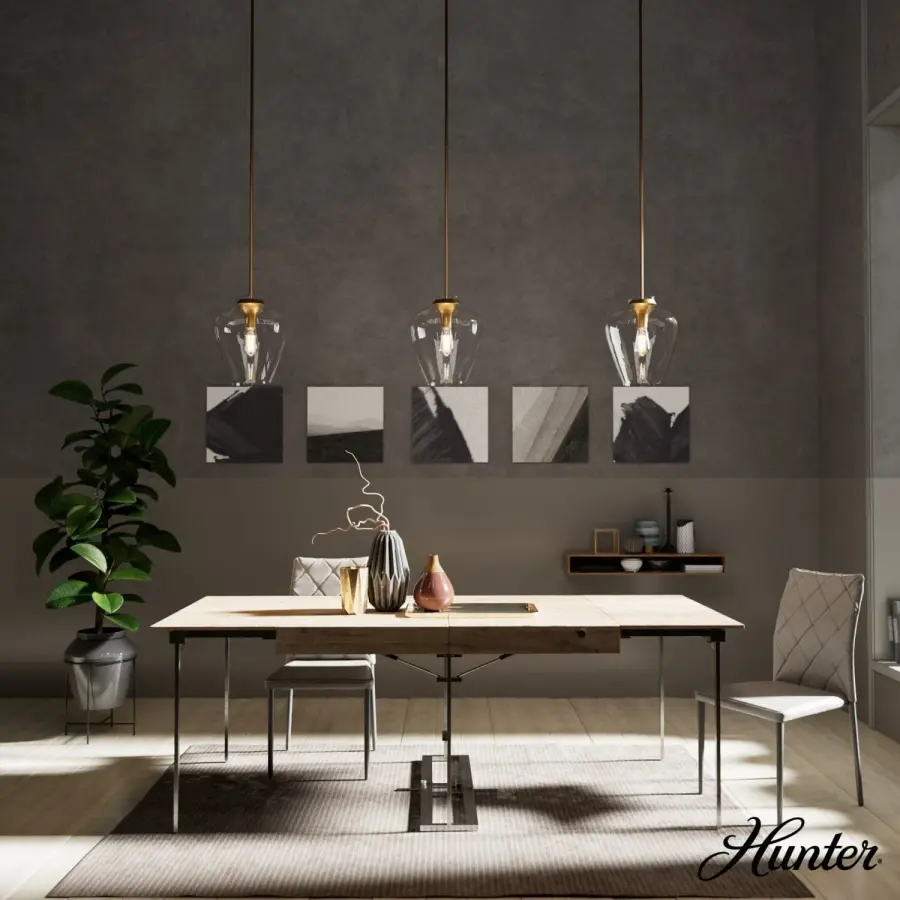 Vidria One Light Pendant in Alturas Gold - Image 5