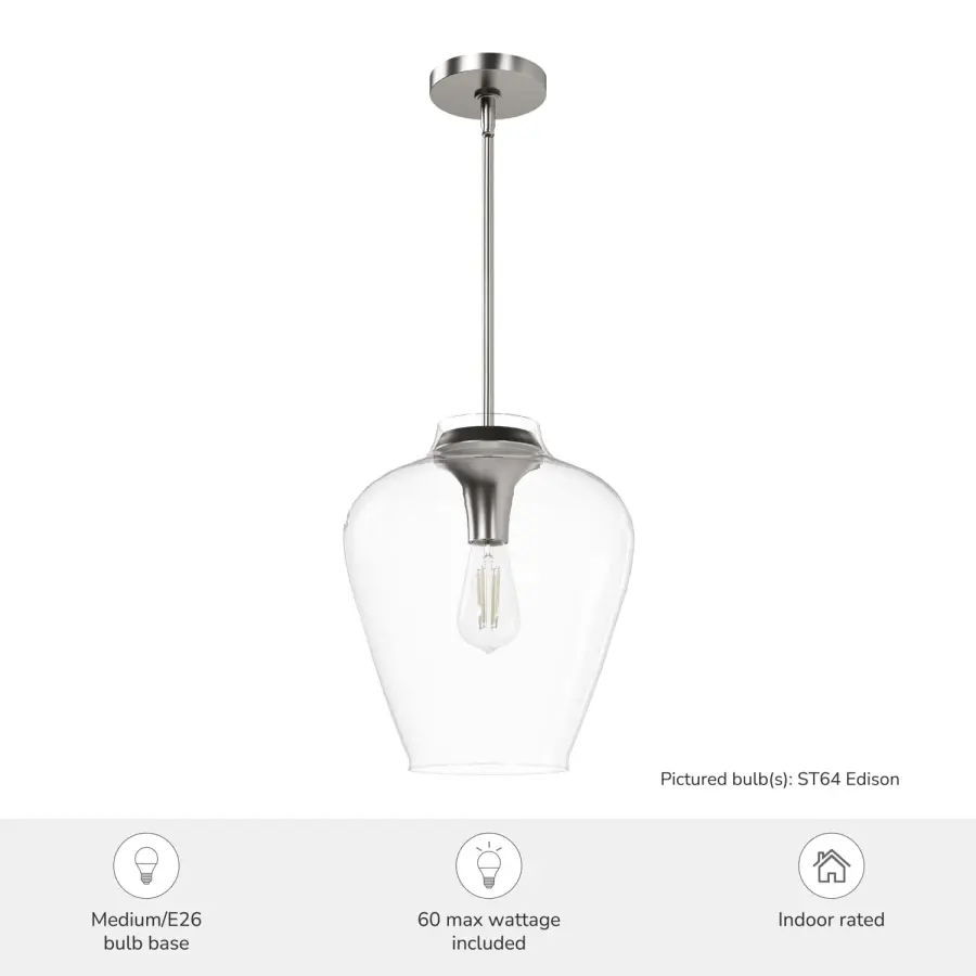 Vidria One Light Pendant in Alturas Gold - Image 7