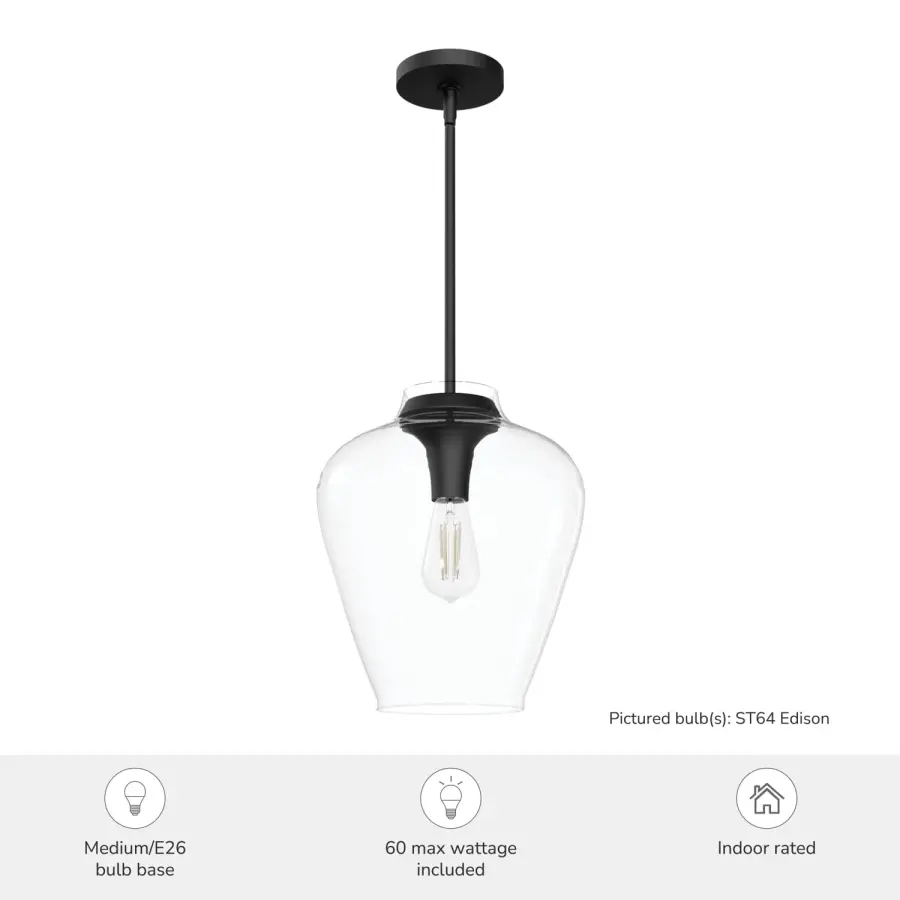 Vidria One Light Pendant in Alturas Gold - Image 9