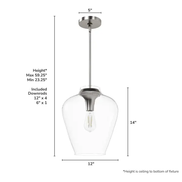 Vidria One Light Pendant in Alturas Gold - Image 10