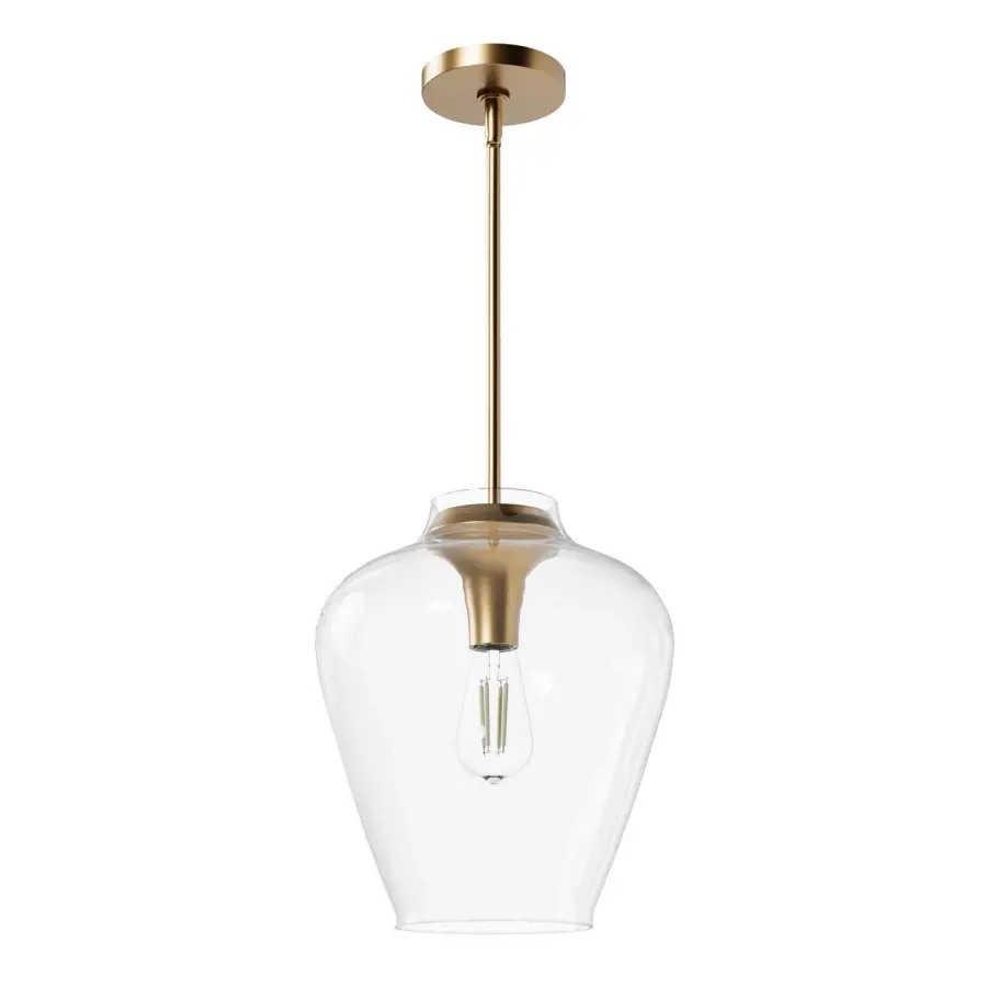Vidria One Light Pendant in Alturas Gold - Image 1