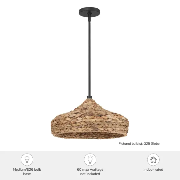Cambria One Light Pendant in Matte Black - Image 3
