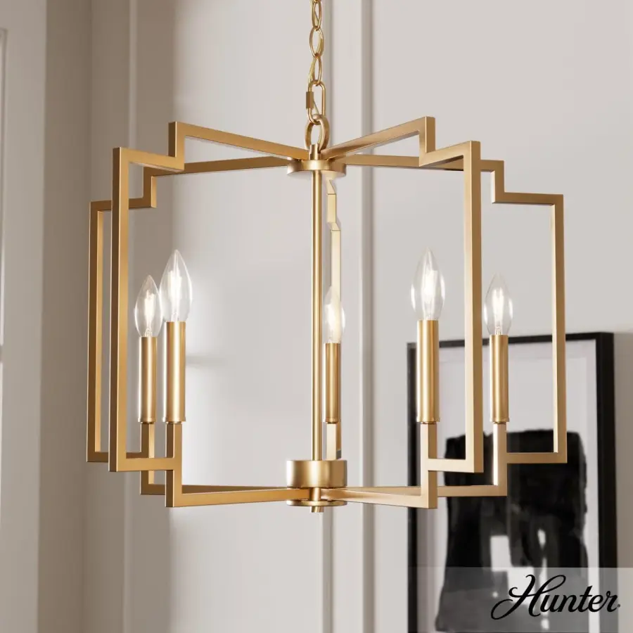 Zoanne Five Light Chandelier in Brushed Nickel - Image 2