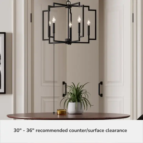 Zoanne Five Light Chandelier in Brushed Nickel - Image 16