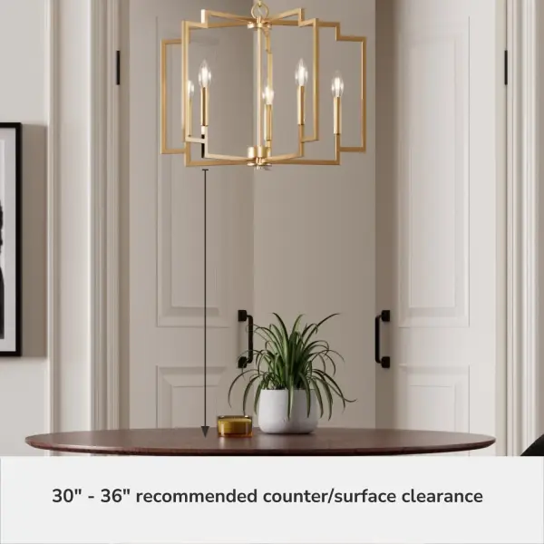 Zoanne Five Light Chandelier in Brushed Nickel - Image 17