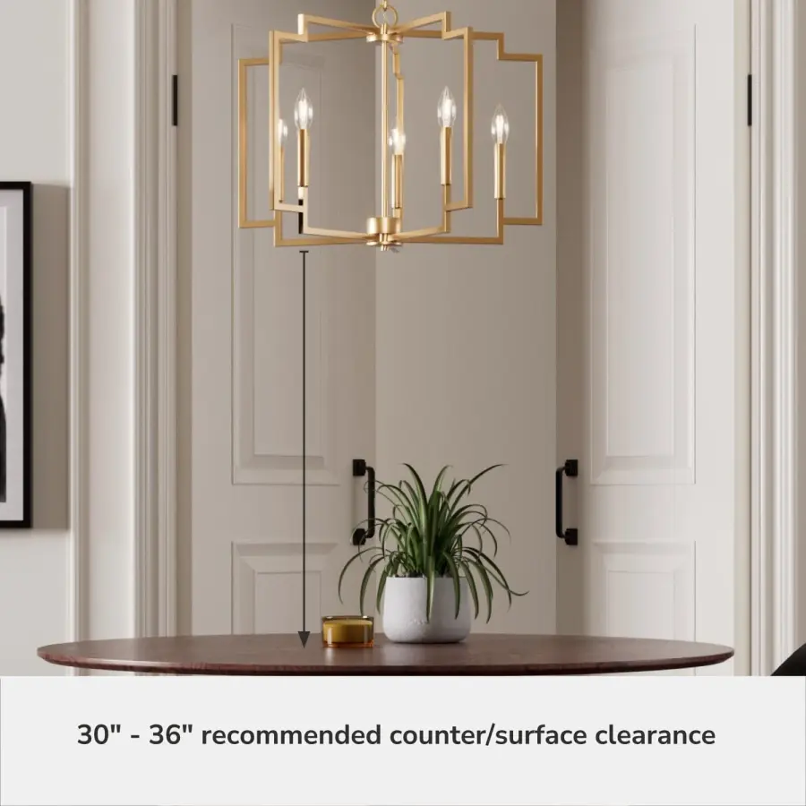 Zoanne Five Light Chandelier in Brushed Nickel - Image 17