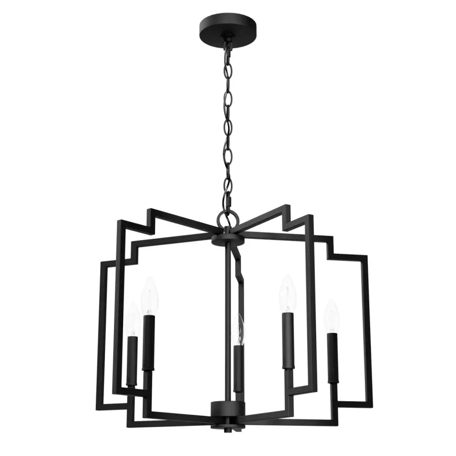 Zoanne Five Light Chandelier in Brushed Nickel - Image 20