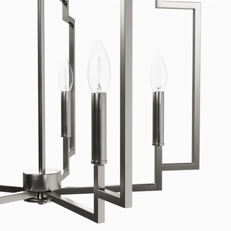 Zoanne Five Light Chandelier in Brushed Nickel - Image 25