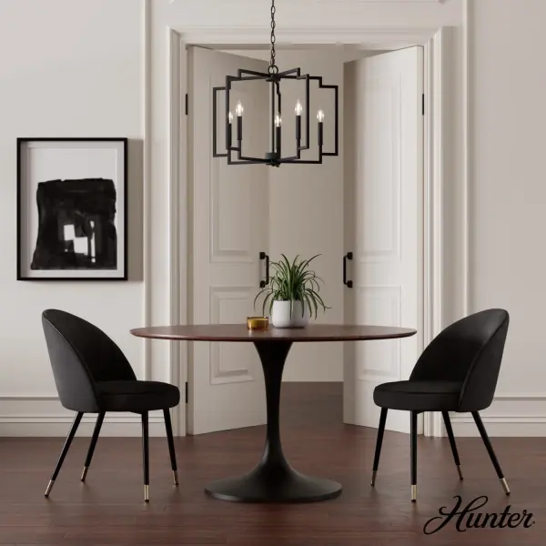 Zoanne Five Light Chandelier in Brushed Nickel - Image 4
