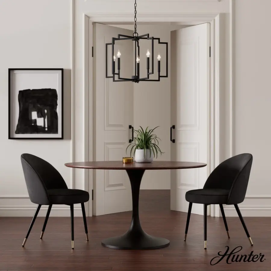 Zoanne Five Light Chandelier in Brushed Nickel - Image 4