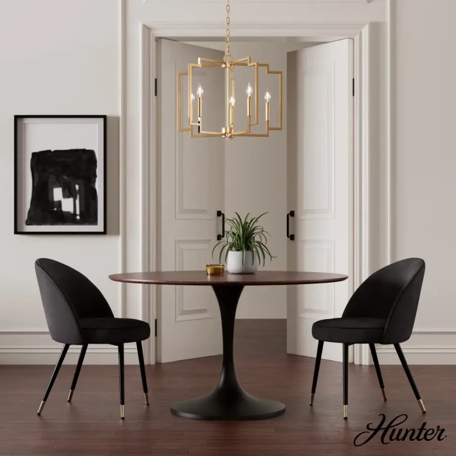 Zoanne Five Light Chandelier in Brushed Nickel - Image 5