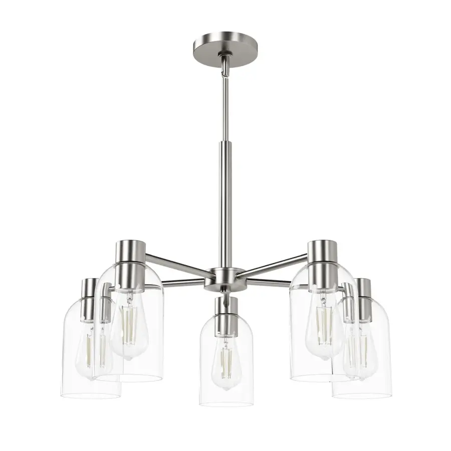 Lochemeade Five Light Chandelier in Alturas Gold - Image 21