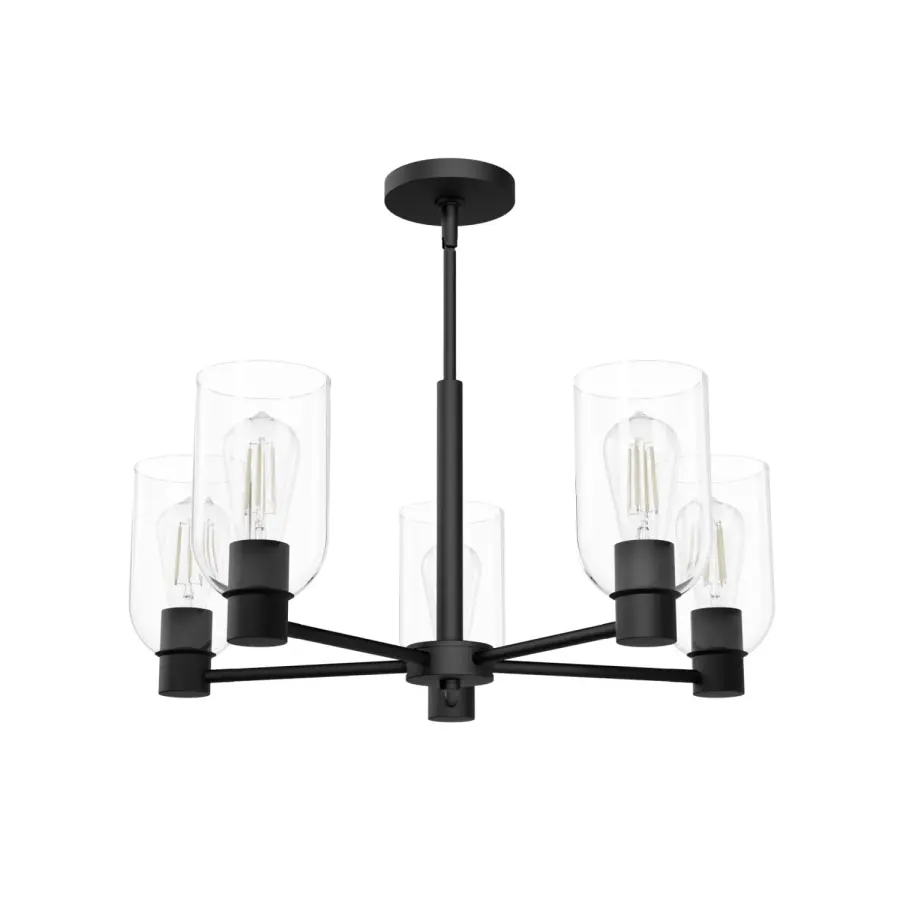 Lochemeade Five Light Chandelier in Alturas Gold - Image 25